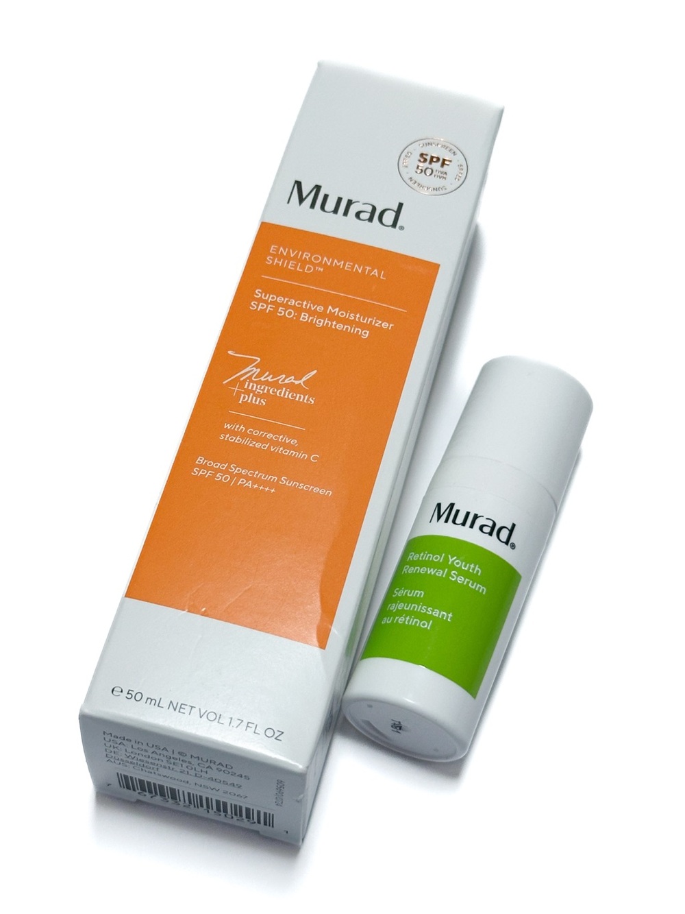 Murad Bundle Environmental Shield Moisturizer + Retinol Youth Renewal Serum Duo